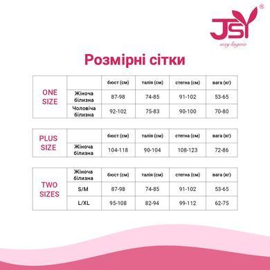 Еротичний комплект JSY 7751: трусики-стрінги, пояс для панчох і панчохи Black One Size SX1784 фото
