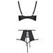 Комплект з екошкіри: бюстгальтер та трусики з перфорацією Tamaris Set black S/M &mdash; Passion SO5797 фото 4