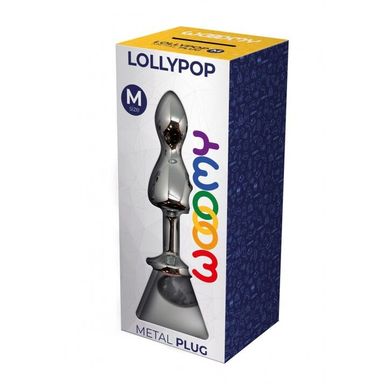 Анальна пробка Wooomy Lollypop Double Ball Metal Plug M SO7414 фото