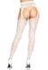 Leg Avenue Heart net suspender hose OS White SO7910 фото 2