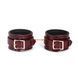 Шкіряні поножі Liebe Seele Wine Red Ankle Cuffs, знімний ланцюжок-кріплення SO9453 фото 1
