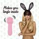 Міні-вібратор FeelzToys Mister Bunny Pink з двома насадками SO4437 фото 3