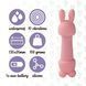 Міні-вібратор FeelzToys Mister Bunny Pink з двома насадками SO4437 фото 5
