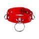 Нашийник для фіксації Feral Feelings - D-Rings Red Trasparent SO9284 фото 1