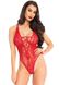 Leg Avenue Floral lace thong teddy OS Red SO7964 фото 1
