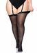 Leg Avenue Sheer backseam stockings + PLUS SI Black SO7912 фото 4