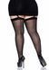 Leg Avenue Sheer backseam stockings + PLUS SI Black SO7912 фото 2
