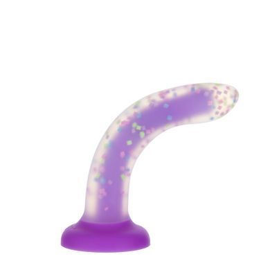 Фалоімітатор, що світиться в темряві, ADDICTION Rave 8&Prime;, Glow in the Dark Dildo Purple Confetti, 20,3 см SX1301 фото
