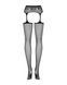 Obsessive Garter stockings S307 black XL/XXL SO7271 фото 6