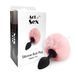 Силіконова анальна пробка М Art of Sex - Silicone Bunny Tails Butt plug, колір Рожевий, діаметр 3,5 SO6693 фото 3