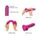 Реалістичний фалоімітатор Strap-On-Me Sliding Skin Realistic Dildo Fuchsia - L, ефект рухливої шкіри SO6257 фото 3