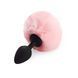 Силіконова анальна пробка М Art of Sex - Silicone Bunny Tails Butt plug, колір Рожевий, діаметр 3,5 SO6693 фото 1