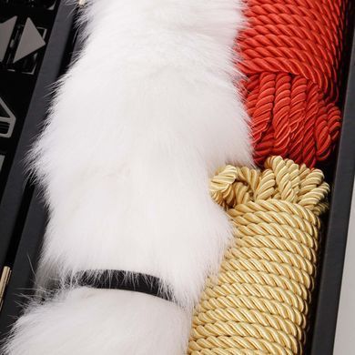 БДСМ-набір LOCKINK All-in-1 BDSM Play Kit, коричневий, ремені, маска, кляпи, анальні пробки, свічки SX0820 фото