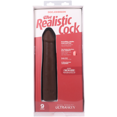 Фалоімітатор Doc Johnson The Realistic Cock ULTRASKYN - 9 Inch Chocolate SX4478 фото