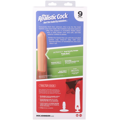 Фалоімітатор Doc Johnson The Realistic Cock ULTRASKYN - 9 Inch Chocolate SX4478 фото
