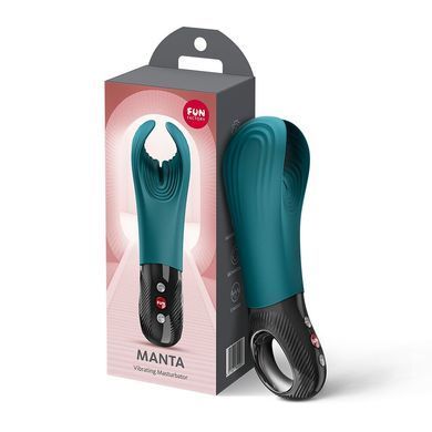 Вібратор для пеніса Fun Factory MANTA Bottle Green, підходить для парних ігор SX4298 фото