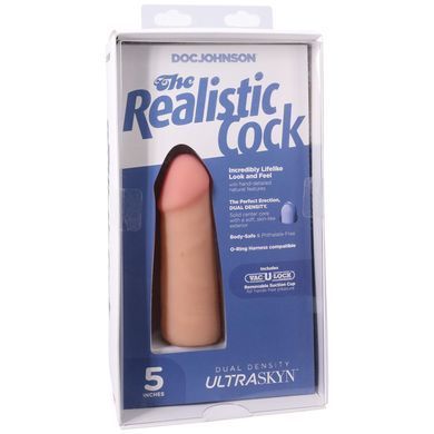 Фалоімітатор Doc Johnson The Realistic Cock ULTRASKYN - 5 Inch Vanilla SX4479 фото