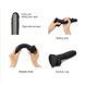 Реалістичний фалоімітатор Strap-On-Me Sliding Skin Realistic Dildo Black - XXL, ефект рухливої шкіри SO6259 фото 3