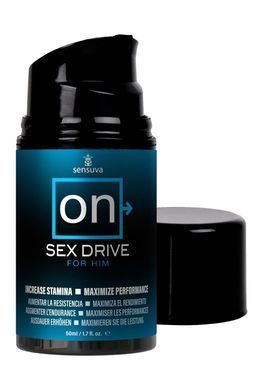 Крем для повышения либидо у мужчин Sensuva ON Sex Drive for Him (50 мл) с натуральными экстрактами SO3184 фото