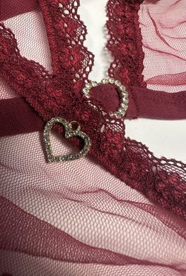 Комплект Passion BELISSANA SET burgundy XL SX2913 фото