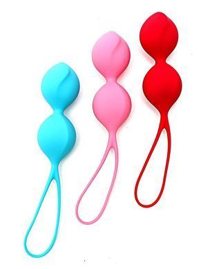 Вагінальні кульки Satisfyer V Balls (3 пари), діаметр 3,4см, маса 79-114-150г, монолітні SO2301 фото