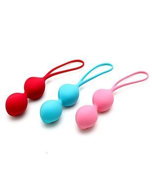 Вагінальні кульки Satisfyer V Balls (3 пари), діаметр 3,4см, маса 79-114-150г, монолітні SO2301 фото