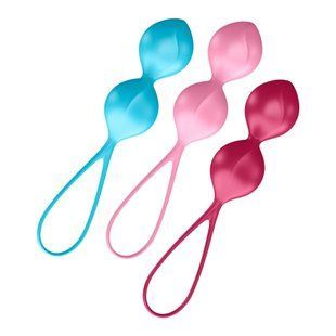 Вагінальні кульки Satisfyer V Balls (3 пари), діаметр 3,4см, маса 79-114-150г, монолітні SO2301 фото