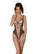 Еротичне боді Passion MARINA BODY, XXL/XXXL, beige, з відкритими чашками SO9716 фото 1
