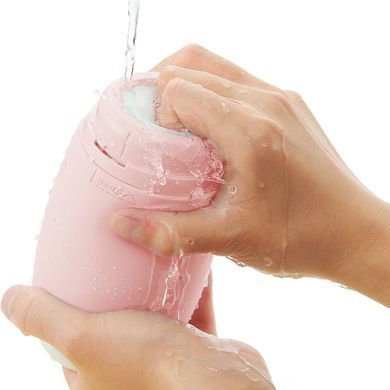 Мастурбатор TENGA PUFFY Strawberry Pink, ультрам&rsquo;який матеріал, багаторазовий, наскрізний SX1329 фото