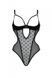 Еротичне боді Passion MARINA BODY, L/XL, black, з відкритими чашками SO9717 фото 3