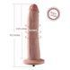 Фалоімітатор 10.2&Prime; з вібрацією для секс-машин Hismith Silicone Dildo with Vibe, знімний конектор Kli SO6211 фото 4