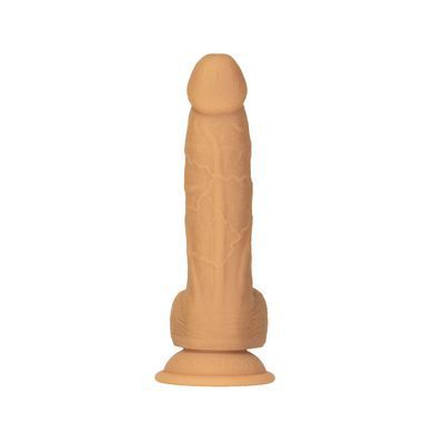 Фалоімітатор ADDICTION Dual Density Silicone Dildo Caramel 8&Prime;, присоска, діаметр 4,3 см, віброкуля SO8243 фото