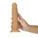 Фалоімітатор ADDICTION Dual Density Silicone Dildo Caramel 8&Prime;, присоска, діаметр 4,3 см, віброкуля SO8243 фото 6