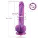 Фалоімітатор 8.2&Prime; з вібрацією для секс-машин Hismith Purple Silicone Dildo with Vibe, знімний конект SO6212 фото 3