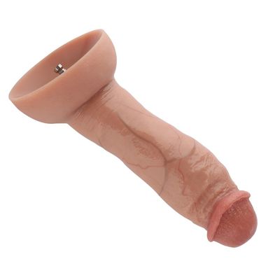 Гіперреалістичний силіконовий фалоімітатор для секс-машин Hismith Hyper Realistic Silicone Dildo, си SO6213 фото