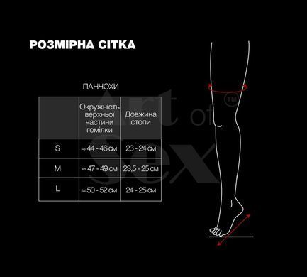 Сексуальні вінілові панчохи Art of Sex - Lora з відкритими пальцями та п'ятою, розмір S, чорні SO7361 фото