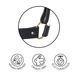 Наручники Bijoux Indiscrets MAZE &mdash; Wide Cuffs Black SO2649 фото 3