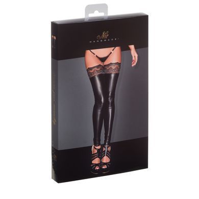 Панчохи з мокрим ефектом Noir Handmade F135 Powerwetlook stockings, 3XL, без мисків SX0022 фото