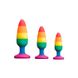 Анальна пробка Wooomy Hiperloo Silicone Rainbow Plug S SO7424 фото 4