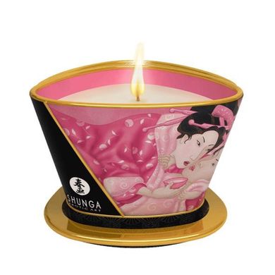 Масажна свічка Shunga Massage Candle – Rose Petals (170 мл) з афродизіаками SO2510 фото