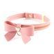 Нашийник з повідцем LOCKINK SEVANDA Love Heart Butterfly Leather Collar Set, рожевий, з бантом SX0864 фото 2