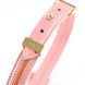 Нашийник з повідцем LOCKINK SEVANDA Love Heart Butterfly Leather Collar Set, рожевий, з бантом SX0864 фото 4
