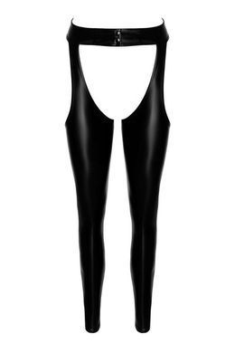 Легінси Noir Handmade F323 Rebel, XL, black, під латекс, з відкритими стегнами та сідницями SX0372 фото
