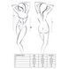 Боді CHARMING BODY black S/M - Passion EL11002 фото 3