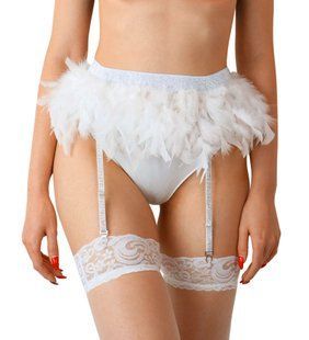 Пояс для панчох Art of Sex - Sweet Angel, розмір XS-2XL, колір білий SO7371 фото