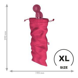 Мішечок для секс-іграшок Satisfyer Treasure Bag XL, рожевий, на шнурку SX0554 фото