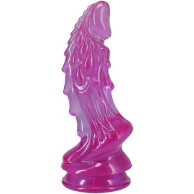 Фентезійний фалоімітатор Doc Johnson Crystal Jellies - Invader Dong 8.5 Inch - Purple SX4443 фото