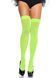 Leg Avenue Opaque Nylon Thigh Highs OS Neon Green SO7984 фото 1