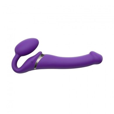 Безремінний страпон з вібрацією Strap-On-Me Vibrating Violet M, діаметр 3,3см, пульт ДК, регульовани SO3825 фото