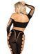 Комплект Leg Avenue Seamless Cut-Out Crop Top and Legging One Size Black SX2772 фото 2
